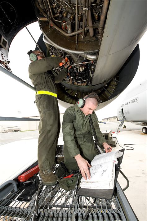 Air Force Mechanic in Training