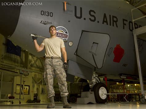 Air Force Mechanic on the Job