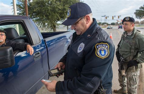 Air Force Military Police enforcing laws