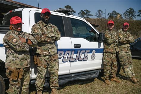 Air Force Military Police conducting security operations