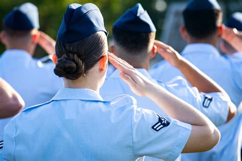 Air Force Recruiters Meeting Potential Recruits