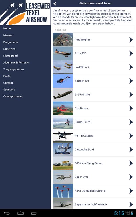 Air show app for the Pensacola Air Show