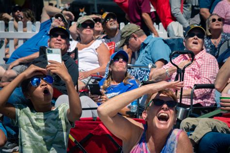 Air show enthusiasts at the Hill Air Base Air Show