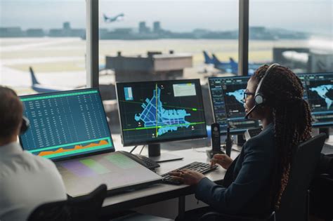 Air traffic control environment, including weather and air traffic management