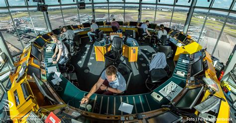 Air Traffic Control Tower at Work