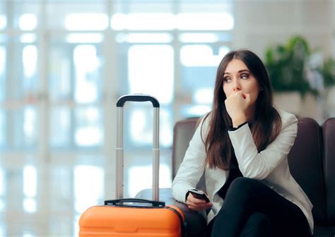 Person experiencing air travel anxiety