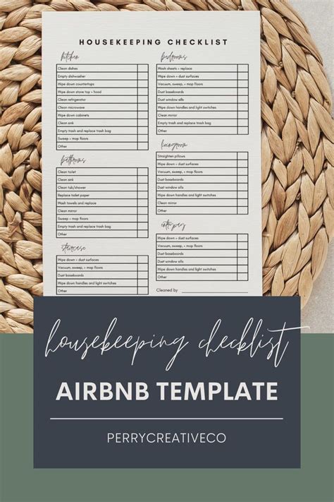 Airbnb During-Stay Checklist Template