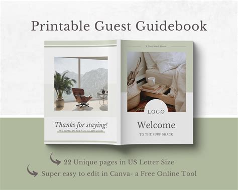 Airbnb Guest Book Template Template