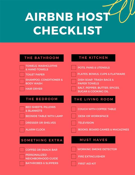 Airbnb Host Checklist Template