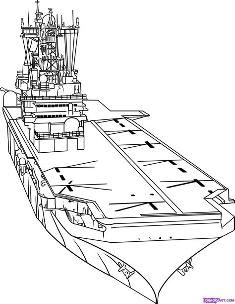 Aircraft carrier drawing 2