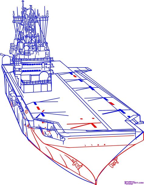 Aircraft carrier drawing 5