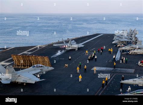 Aircraft carrier flight deck operations