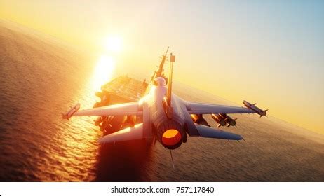 Aircraft carrier jet landing