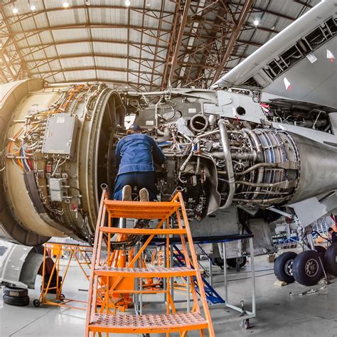 Aircraft Maintenance personnel working on an aircraft