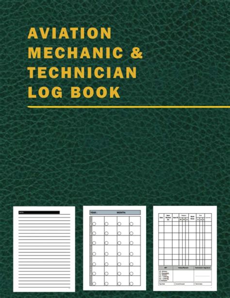 Aircraft mechanic keeping maintenance records