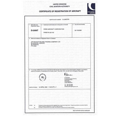 Aircraft Ownership Documents