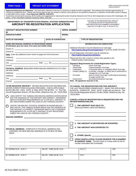 Aircraft Registration Documents