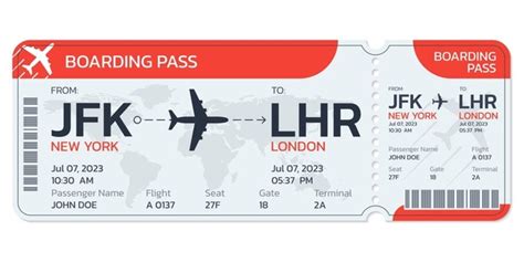 Airline Ticket Template Design