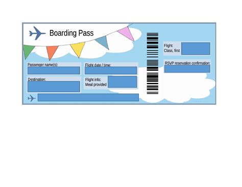 Airline Ticket Template Format