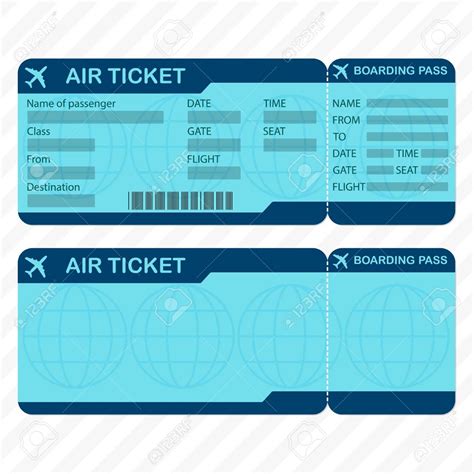 Airline Ticket Template Printable