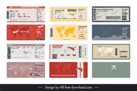 Airline Ticket Template Style