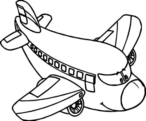 Airplane coloring page