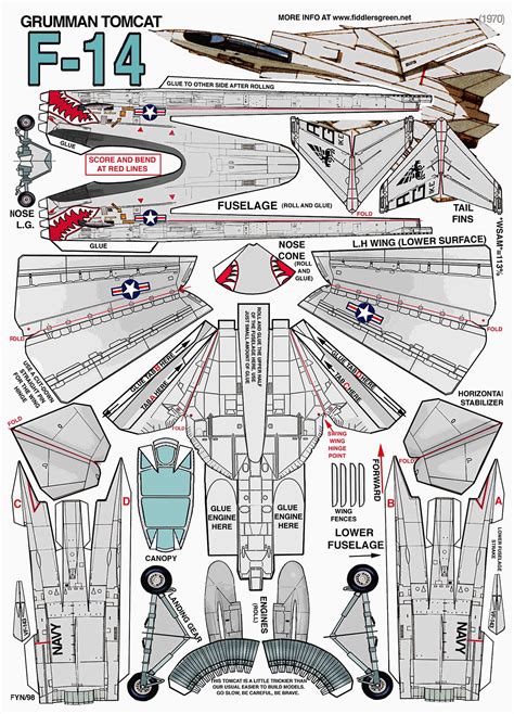 Airplane model template