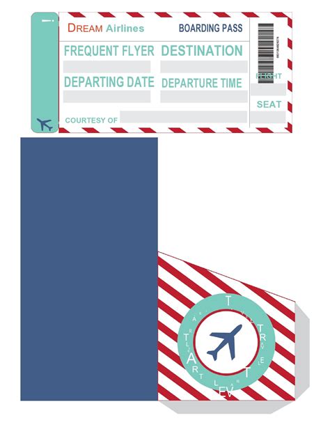 Airplane ticket template pdf