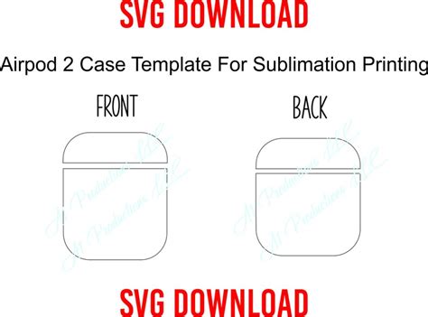 Types of printable AirPod case templates