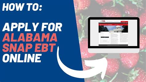 Alabama Food Stamps Apply Online