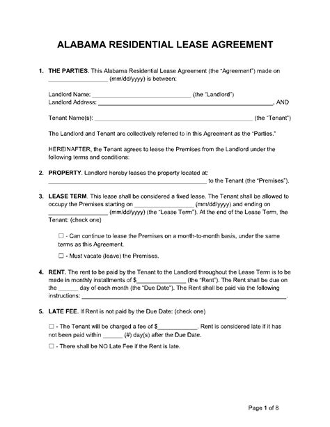 Alabama Lease Template 1