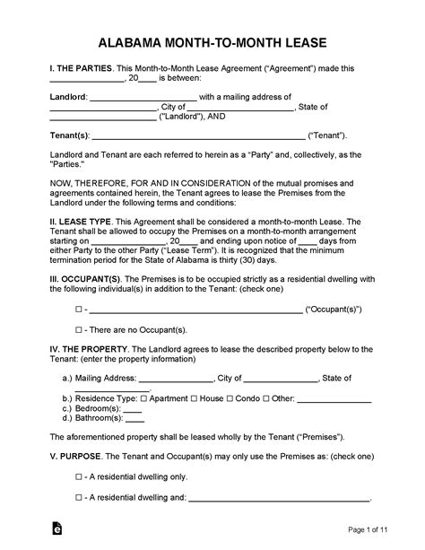 Alabama Lease Template 3