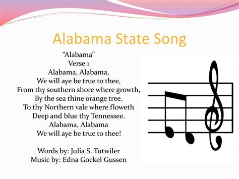 Alabama state song