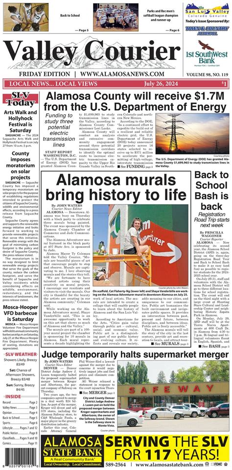 History of the Alamosa Valley Courier