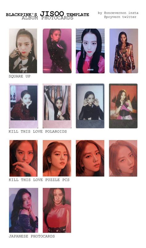 Album photocard template design example 4