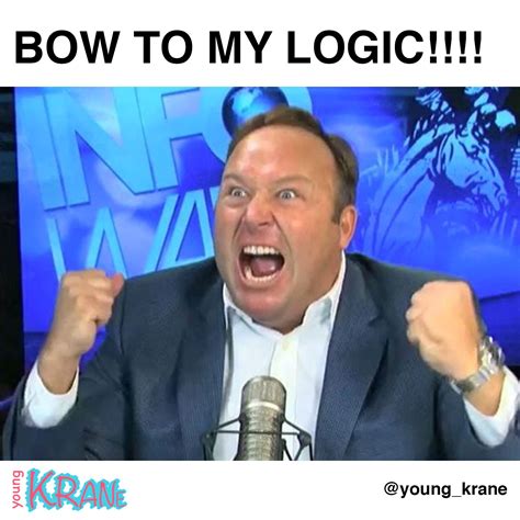 Alex Jones meme template with a surprised expression