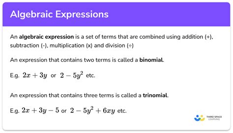 Algebraic Expressions