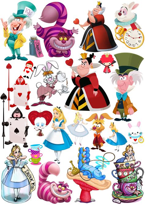 Alice in Wonderland Character Banners