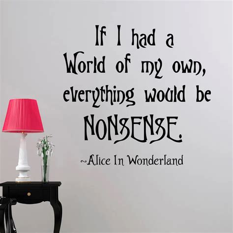 Alice in Wonderland Quote Signs