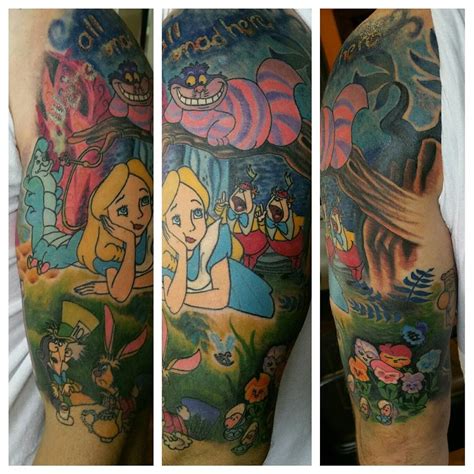 Alice Wonderland Tattoo Design