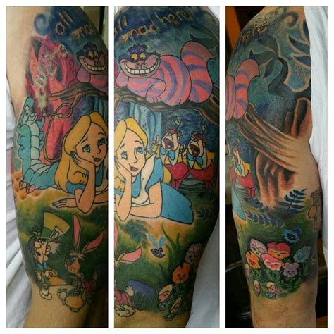 Alice Wonderland Tattoos for Men