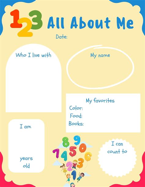 All About Me Poster Idea 8