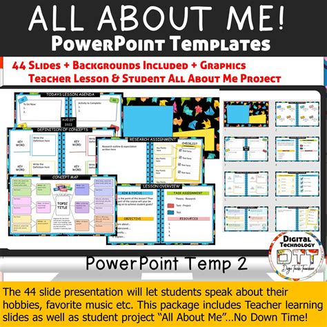 All About Me PowerPoint Template Example