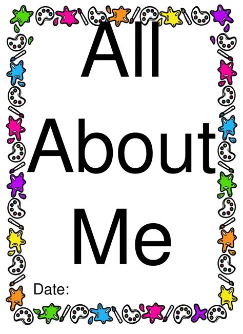 All About Me Template Ideas and Examples