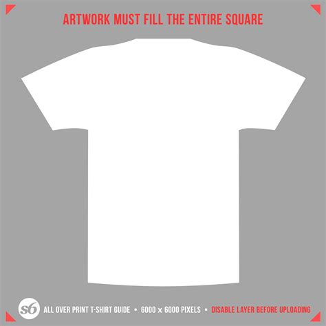 All-Over Shirt Template Design