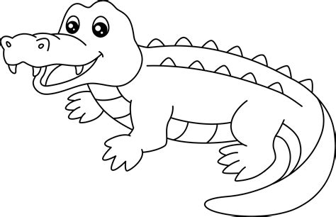 Alligator coloring pages for kids