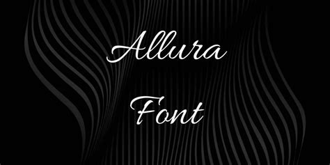 Allura font example