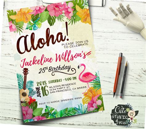 Aloha Welcome Invitation