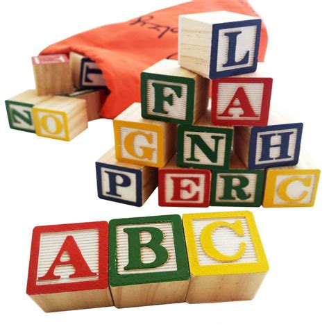 Alphabet block letters educational