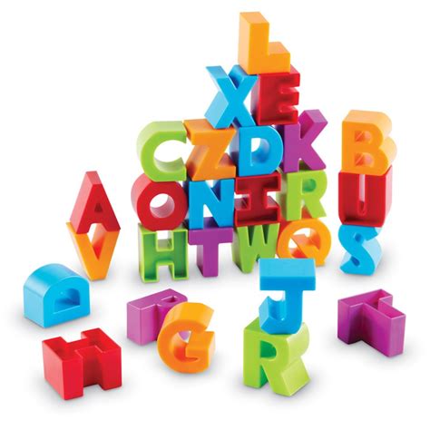 Alphabet block letters learning